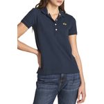 Fashion, accesorii si bijuterii - Femei - Imbracaminte femei - Tricouri si topuri femei - Tricou polo dama La Martina CCWP01, M INTL, Bleumarin - Infinity.ro