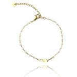 Fashion, accesorii si bijuterii - Femei - Bijuterii femei - Bratari femei - Bratara, din otel chirurgical, placat cu aur, Ecarla, BST1447 - Infinity.ro