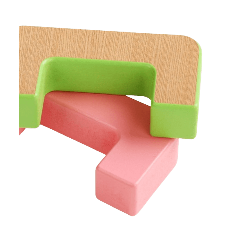 Jucarii, Copii si Bebe - Jucarii si jocuri - Seturi de constructie si cuburi - Seturi de constructie - Blocuri creative de echilibru din lemn, Smiley Face, 11 piese, cartonase cu modele, multicolor, 3 ani +, EduJucarii - Infinity.ro