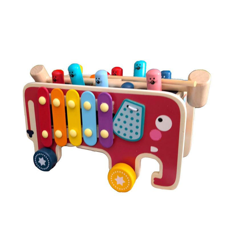 Jucarii, Copii si Bebe - Jucarii si jocuri - Jucarii bebelusi - Centre de activitati - Centru de activitati multifunctional din lemn, Montessori 4 in 1, 3 ani+, EduJucarii - Infinity.ro