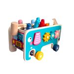 Jucarii, Copii si Bebe - Jucarii si jocuri - Jucarii bebelusi - Centre de activitati - Centru de activitati multifunctional din lemn, Montessori 4 in 1, 3 ani+, EduJucarii - Infinity.ro