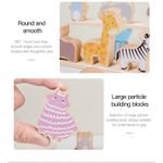 Jucarii, Copii si Bebe - Jucarii si jocuri - Figurine - Jucarie educativa Montessori, 24 piese figurine, forme de lemn pentru stivuire, Animal Balance Jenga, 3 ani, Edujucarii - Infinity.ro