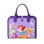 Jucarii, Copii si Bebe - Jucarii si jocuri - Jucarii & jocuri educative - Jucarii interactive - Carte Montessori din fetru cu activitati, 8 pagini  litere, cifre, vietati marine, 28.5 x 22.8 x 5.5 cm, EduJucarii - Infinity.ro