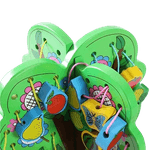 Jucarii, Copii si Bebe - Jucarii si jocuri - Jucarii & jocuri educative - Jucarii interactive - Joc 2 in 1 de snuruit si insirat margele lemn, copac cu fructe, Montessori, 3 ani + - Infinity.ro