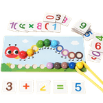Jucarii, Copii si Bebe - Jucarii si jocuri - Jucarii & jocuri educative - Jucarii interactive - Joc Logaritmic  Omida de sortare, indemanare, asocieri, operatii matematice,lemn, Joc tip Montessori, 3 ani+, EduJucarii - Infinity.ro