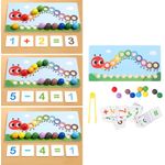 Jucarii, Copii si Bebe - Jucarii si jocuri - Jucarii & jocuri educative - Jucarii interactive - Joc Logaritmic  Omida de sortare, indemanare, asocieri, operatii matematice,lemn, Joc tip Montessori, 3 ani+, EduJucarii - Infinity.ro