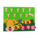 Jucarii, Copii si Bebe - Jucarii si jocuri - Jucarii & jocuri educative - Jocuri si jucarii educative - Joc educativ montessori,  numere, prescolari fetru, Catel, 26 x 20 cm, 3 ani+, Edujucarii - Infinity.ro