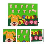 Jucarii, Copii si Bebe - Jucarii si jocuri - Jucarii & jocuri educative - Jocuri si jucarii educative - Joc educativ montessori,  numere, prescolari fetru, Catel, 26 x 20 cm, 3 ani+, Edujucarii - Infinity.ro