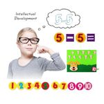 Jucarii, Copii si Bebe - Jucarii si jocuri - Jucarii & jocuri educative - Jocuri si jucarii educative - Joc educativ montessori,  numere, prescolari fetru, Catel, 26 x 20 cm, 3 ani+, Edujucarii - Infinity.ro