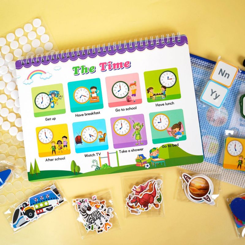 Jucarii, Copii si Bebe - Jucarii si jocuri - Jucarii & jocuri educative - Jucarii interactive - Carte interactiva si educativa, My Preschool Busy Book 4, 23 pagini activitati, stickere, Engleza, 3 ani+, EduJucarii - Infinity.ro