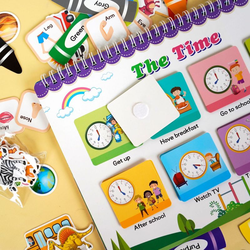 Jucarii, Copii si Bebe - Jucarii si jocuri - Jucarii & jocuri educative - Jucarii interactive - Carte interactiva si educativa, My Preschool Busy Book 4, 23 pagini activitati, stickere, Engleza, 3 ani+, EduJucarii - Infinity.ro