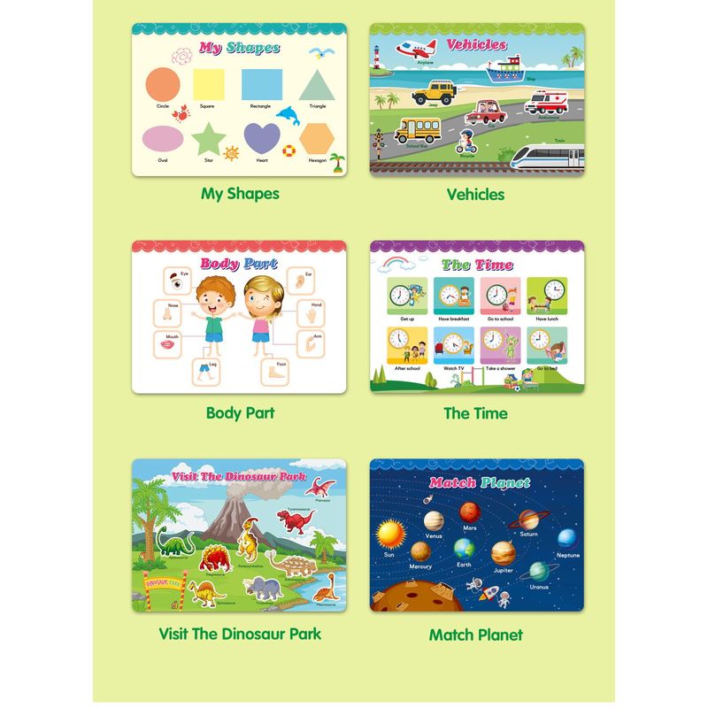 Jucarii, Copii si Bebe - Jucarii si jocuri - Jucarii & jocuri educative - Jucarii interactive - Carte interactiva si educativa, My Preschool Busy Book 4, 23 pagini activitati, stickere, Engleza, 3 ani+, EduJucarii - Infinity.ro