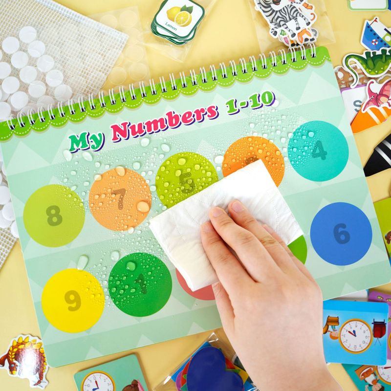 Jucarii, Copii si Bebe - Jucarii si jocuri - Jucarii & jocuri educative - Jucarii interactive - Carte interactiva si educativa, My Preschool Busy Book 4, 23 pagini activitati, stickere, Engleza, 3 ani+, EduJucarii - Infinity.ro