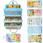 Jucarii, Copii si Bebe - Jucarii si jocuri - Jucarii & jocuri educative - Jucarii interactive - Carte Montessori din fetru cu activitati, 10 pagini,  28 x 20 cm, 3 ani+, EduJucarii - Infinity.ro