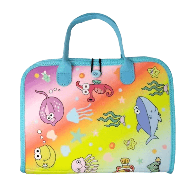 Jucarii, Copii si Bebe - Jucarii si jocuri - Jucarii & jocuri educative - Jucarii interactive - Carte Montessori din fetru cu activitati, 10 pagini,  28 x 20 cm, 3 ani+, EduJucarii - Infinity.ro