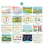 Carti si Birotica - Carti - Carti pentru copii - Carti interactive - Carte interactiva si educativa, My Preschool Busy Book 1, 32 pagini activitati, stickere, Engleza, 3 ani+, EduJucarii - Infinity.ro