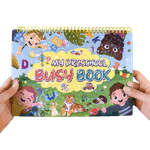 Carti si Birotica - Carti - Carti pentru copii - Carti interactive - Carte interactiva si educativa, My Preschool Busy Book 1, 32 pagini activitati, stickere, Engleza, 3 ani+, EduJucarii - Infinity.ro