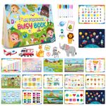 Carti si Birotica - Carti - Carti pentru copii - Carti interactive - Carte interactiva si educativa, My Preschool Busy Book 1, 32 pagini activitati, stickere, Engleza, 3 ani+, EduJucarii - Infinity.ro