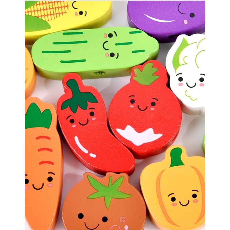 Jucarii, Copii si Bebe - Jucarii si jocuri - Jucarii & jocuri educative - Jucarii interactive - Joc Montessori de echilibru, insiruire, carduri, 12 piese lemn, Balanced Stacking Beading, Vehicule, 3 ani, EduJucarii - Infinity.ro