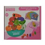 Jucarii, Copii si Bebe - Jucarii si jocuri - Jucarii & jocuri educative - Jucarii interactive - Joc Montessori de echilibru, insiruire, carduri, 12 piese lemn, Balanced Stacking Beading, Vehicule, 3 ani, EduJucarii - Infinity.ro