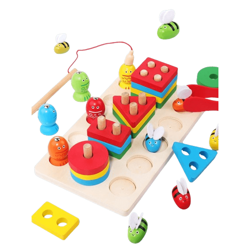 Jucarii, Copii si Bebe - Jucarii si jocuri - Jucarii & jocuri educative - Jucarii interactive - Aritmetic 3 in 1, sortator forme geometrice, joc de pescuit, Joc educativ logaritmic, Montessori, 3 ani+, Edujucarii - Infinity.ro