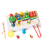 Jucarii, Copii si Bebe - Jucarii si jocuri - Jucarii & jocuri educative - Jucarii interactive - Aritmetic 3 in 1, sortator forme geometrice, joc de pescuit, Joc educativ logaritmic, Montessori, 3 ani+, Edujucarii - Infinity.ro