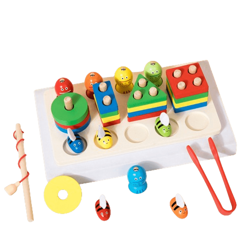 Jucarii, Copii si Bebe - Jucarii si jocuri - Jucarii & jocuri educative - Jucarii interactive - Aritmetic 3 in 1, sortator forme geometrice, joc de pescuit, Joc educativ logaritmic, Montessori, 3 ani+, Edujucarii - Infinity.ro