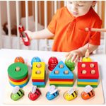 Jucarii, Copii si Bebe - Jucarii si jocuri - Jucarii & jocuri educative - Jucarii interactive - Aritmetic 3 in 1, sortator forme geometrice, joc de pescuit, Joc educativ logaritmic, Montessori, 3 ani+, Edujucarii - Infinity.ro