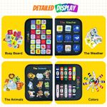 Jucarii, Copii si Bebe - Jucarii si jocuri - Jucarii & jocuri educative - Jucarii interactive - Carte Montessori din fetru cu activitati, 8 pagini,  28 x 22 cm, 3 ani+, EduJucarii - Infinity.ro