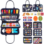 Jucarii, Copii si Bebe - Jucarii si jocuri - Jucarii & jocuri educative - Jucarii interactive - Carte Montessori din fetru cu activitati, 8 pagini,  28 x 22 cm, 3 ani+, EduJucarii - Infinity.ro