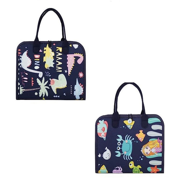 Jucarii, Copii si Bebe - Jucarii si jocuri - Jucarii & jocuri educative - Jucarii interactive - Carte Montessori din fetru cu activitati, 8 pagini,  28 x 22 cm, 3 ani+, EduJucarii - Infinity.ro