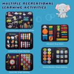 Jucarii, Copii si Bebe - Jucarii si jocuri - Jucarii & jocuri educative - Jucarii interactive - Carte Montessori din fetru cu activitati, 8 pagini,  28 x 22 cm, 3 ani+, EduJucarii - Infinity.ro