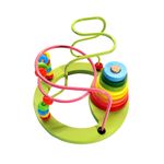 Jucarii, Copii si Bebe - Jucarii si jocuri - Jucarii & jocuri educative - Jucarii interactive - Jucarie de motricitate 2 in 1,  Labirint 3D cu margele si turn colorat, 3 ani + Edujucarii - Infinity.ro