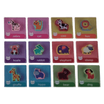 Jucarii, Copii si Bebe - Jucarii si jocuri - Jucarii & jocuri educative - Jucarii interactive - Joc Montessori, echilibru, insiruire, carduri, 12 piese lemn, Balanced Stacking Beading, Animale, 3 ani, EduJucarii - Infinity.ro