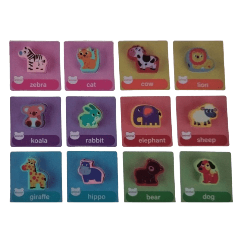 Jucarii, Copii si Bebe - Jucarii si jocuri - Jucarii & jocuri educative - Jucarii interactive - Joc Montessori, echilibru, insiruire, carduri, 12 piese lemn, Balanced Stacking Beading, Animale, 3 ani, EduJucarii - Infinity.ro