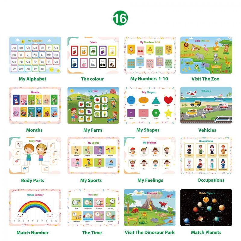 Carti si Birotica - Carti - Carti pentru copii - Carti interactive - Carte interactiva si educativa, My Preschool Busy Book 2, 32 pagini activitati, stickere, Engleza, 3 ani+, EduJucarii - Infinity.ro
