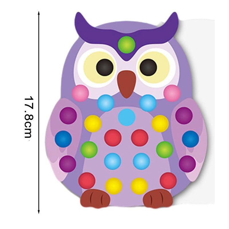 Jucarii, Copii si Bebe - Jucarii si jocuri - Jucarii & jocuri educative - Jocuri si jucarii educative - Joc educativ Montessori din lemn, Pincer Bead Game, Bufnita, pentru memorie, potrivire si sortare, 3 ani +, EduJucarii - Infinity.ro