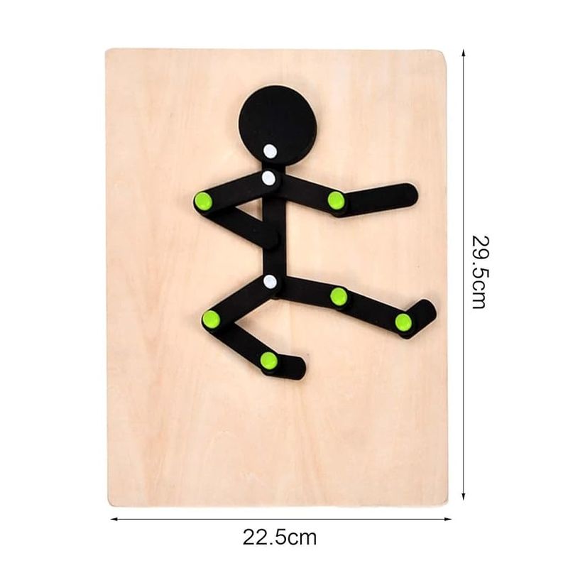 Jucarii, Copii si Bebe - Jucarii si jocuri - Jucarii & jocuri educative - Jucarii interactive - Joc Educativ din lemn, Montessori, Sports Figures, Figurina Structura Corpului Uman, 3 ani+, EduJucarii - Infinity.ro