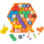 Jucarii, Copii si Bebe - Jucarii si jocuri - Jucarii & jocuri educative - Jocuri si jucarii educative - Joc educativ Construieste un fagure, Montessori, lemn, 3 ani+, EduJucarii - Infinity.ro