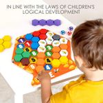 Jucarii, Copii si Bebe - Jucarii si jocuri - Jucarii & jocuri educative - Jocuri si jucarii educative - Joc educativ Construieste un fagure, Montessori, lemn, 3 ani+, EduJucarii - Infinity.ro