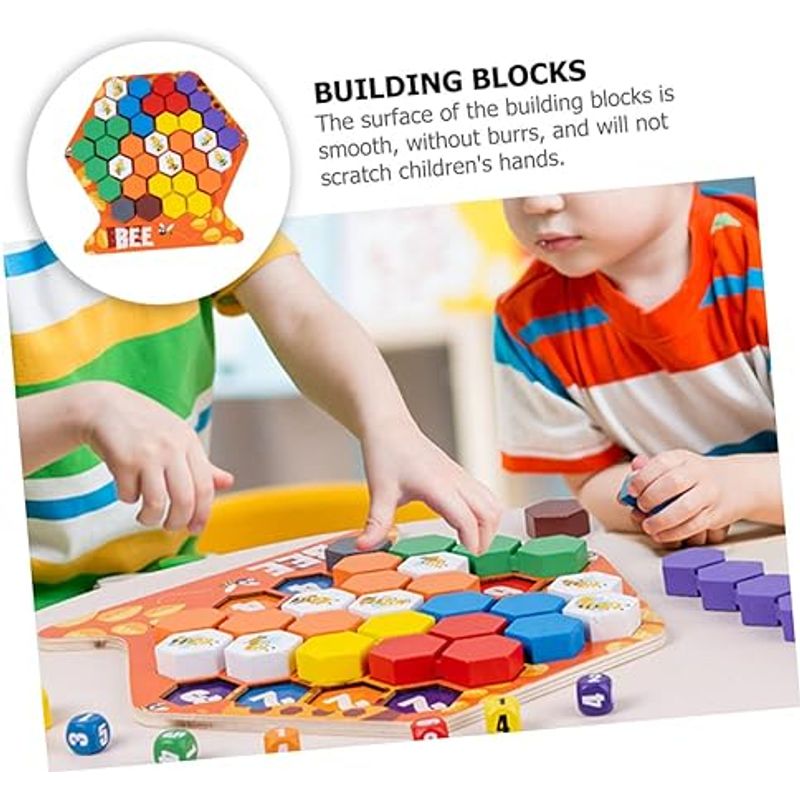 Jucarii, Copii si Bebe - Jucarii si jocuri - Jucarii & jocuri educative - Jocuri si jucarii educative - Joc educativ Construieste un fagure, Montessori, lemn, 3 ani+, EduJucarii - Infinity.ro