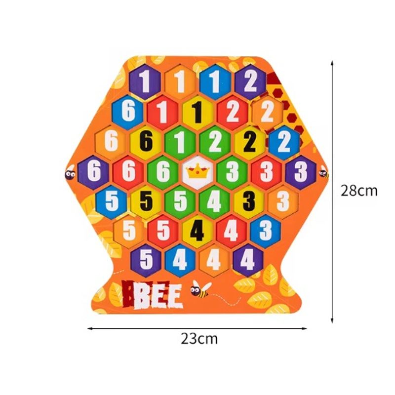 Jucarii, Copii si Bebe - Jucarii si jocuri - Jucarii & jocuri educative - Jocuri si jucarii educative - Joc educativ Construieste un fagure, Montessori, lemn, 3 ani+, EduJucarii - Infinity.ro