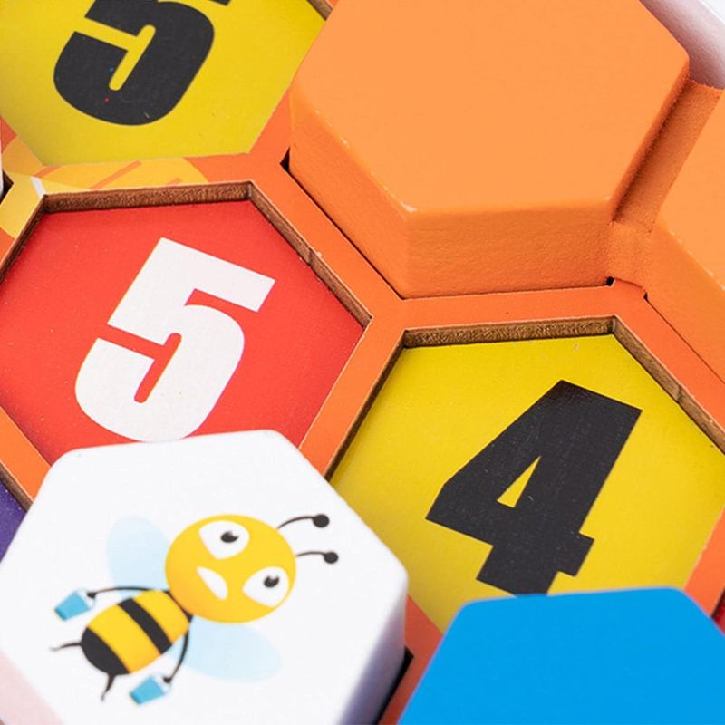 Jucarii, Copii si Bebe - Jucarii si jocuri - Jucarii & jocuri educative - Jocuri si jucarii educative - Joc educativ Construieste un fagure, Montessori, lemn, 3 ani+, EduJucarii - Infinity.ro