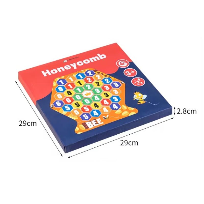 Jucarii, Copii si Bebe - Jucarii si jocuri - Jucarii & jocuri educative - Jocuri si jucarii educative - Joc educativ Construieste un fagure, Montessori, lemn, 3 ani+, EduJucarii - Infinity.ro