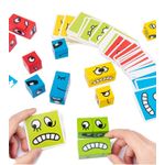 Jucarii, Copii si Bebe - Jucarii si jocuri - Jucarii & jocuri educative - Jocuri si jucarii educative - Set 12 cuburi educative si 50 cartonase cu modele, Puzzle de expresii faciale, 3 ani+, Edujucarii - Infinity.ro