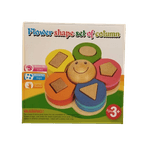 Jucarii, Copii si Bebe - Jucarii si jocuri - Jucarii & jocuri educative - Jocuri si jucarii educative - Sortator educativ din lemn, Floare, forme geometrice, Montessori, 3 ani+, EduJucarii - Infinity.ro