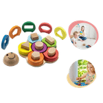 Jucarii, Copii si Bebe - Jucarii si jocuri - Jucarii & jocuri educative - Jocuri si jucarii educative - Sortator educativ din lemn, Floare, forme geometrice, Montessori, 3 ani+, EduJucarii - Infinity.ro