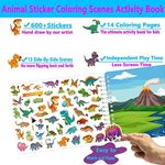 Carti si Birotica - Carti - Carti pentru copii - Activitati extracurriculare - Caiet de activitati  pentru copii, autocolante si imagini de colorat, Habitatul Animalelor, EduJucarii, 4 ani+ - Infinity.ro