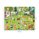 Carti si Birotica - Carti - Carti pentru copii - Activitati extracurriculare - Caiet de activitati  pentru copii, autocolante si imagini de colorat, Habitatul Animalelor, EduJucarii, 4 ani+ - Infinity.ro