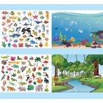 Carti si Birotica - Carti - Carti pentru copii - Activitati extracurriculare - Caiet de activitati  pentru copii, autocolante si imagini de colorat, Habitatul Animalelor, EduJucarii, 4 ani+ - Infinity.ro